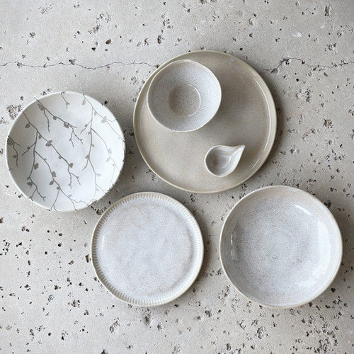 Cottage Ceramic Vine Pasta Bowls (SET of 4 nontoxic bowls)