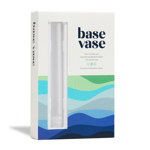 Base Vase Sea Glass Edition - 3 Pack