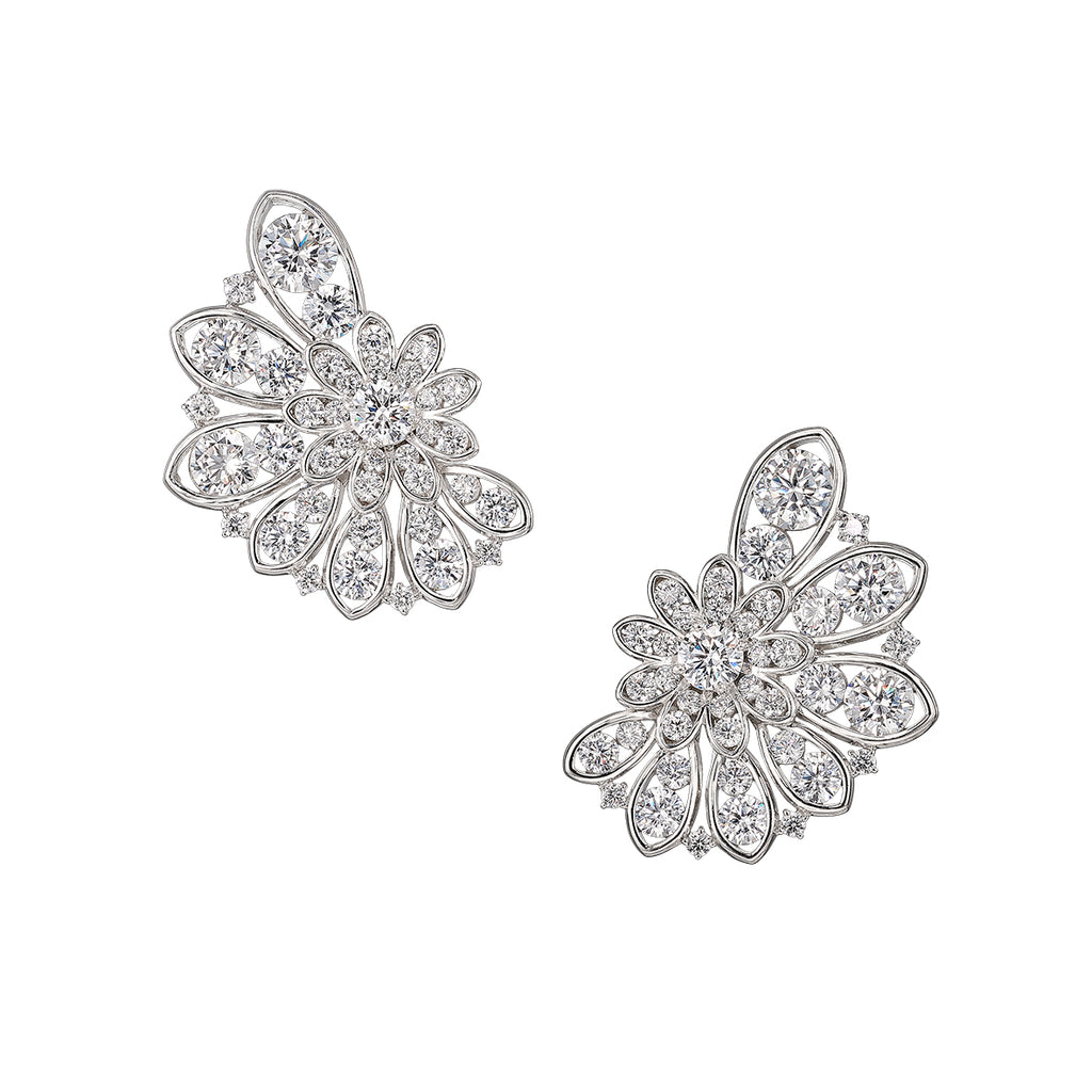 Diamond Pinecone Earrings