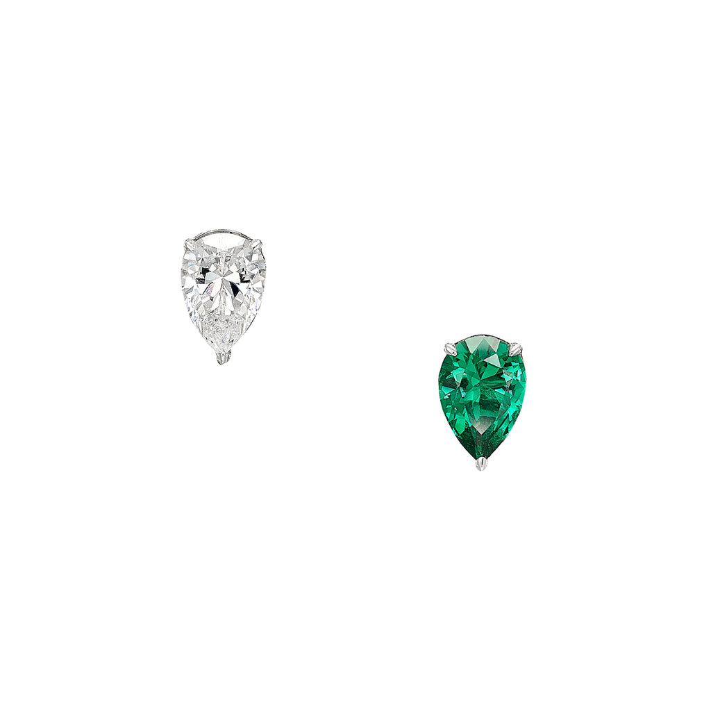 Emerald Mycelia Drop Earrings
