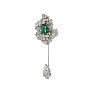 Emerald Fleurs D'Elixir Brooch