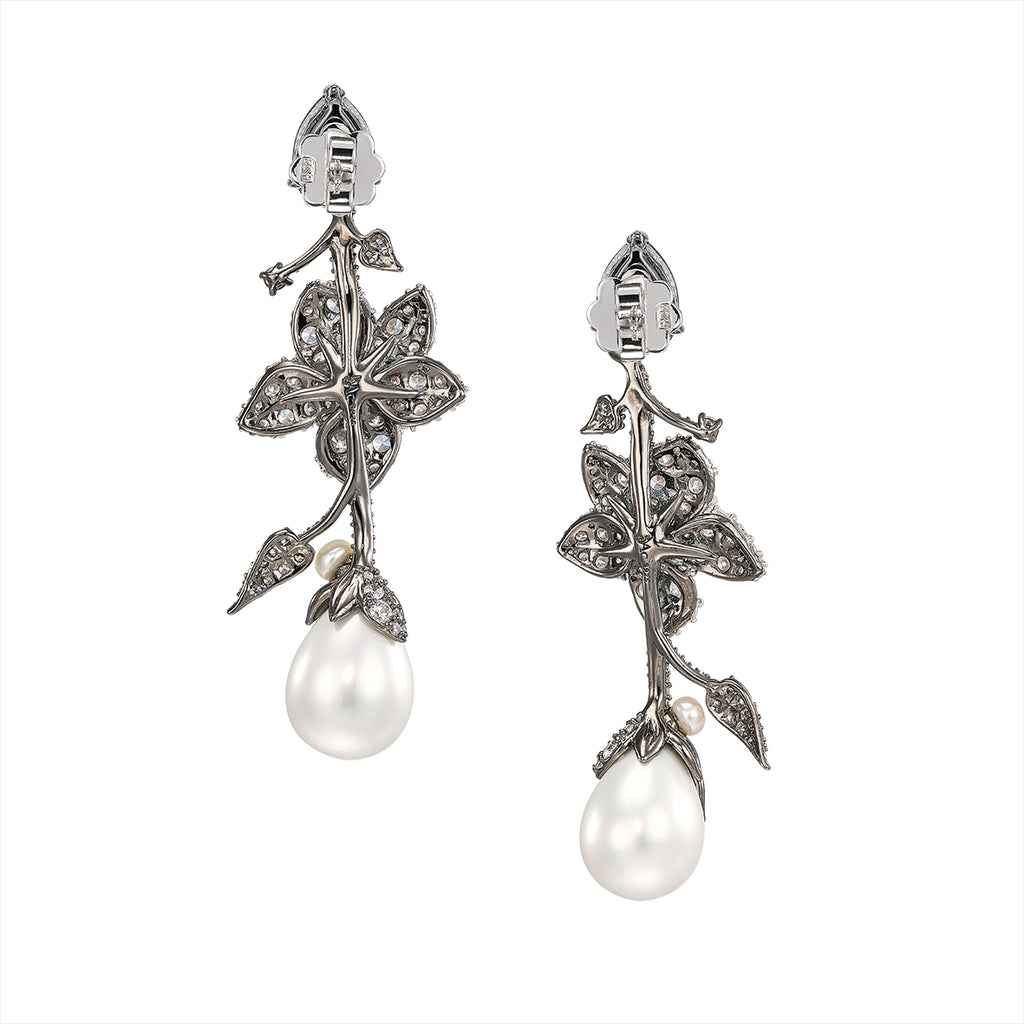 Cyclamen Pearl Earrings