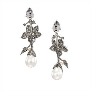 Cyclamen Pearl Earrings