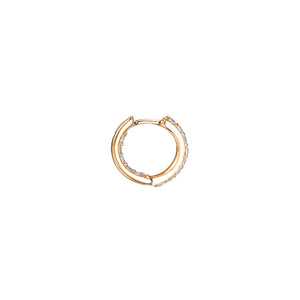 Heart Pendant Hoop Earrings