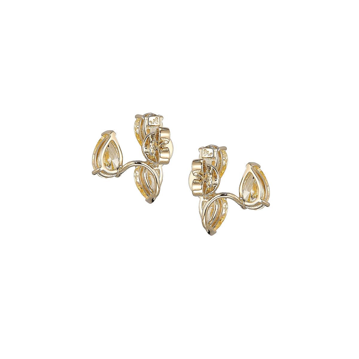 Canary Floating Diamonds Nova Ear Huggies