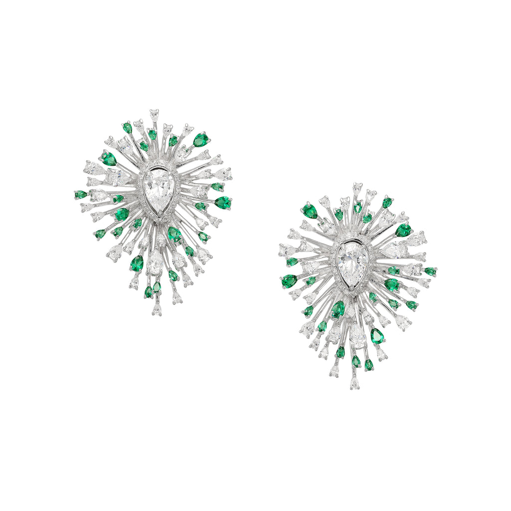 Emerald Mycelia Earrings