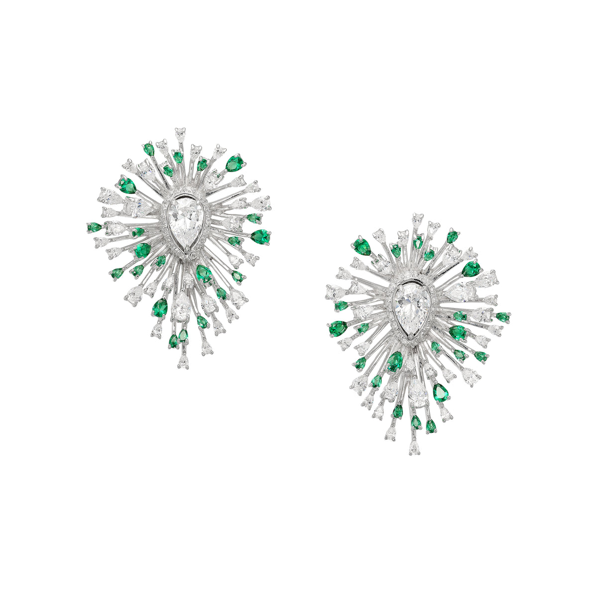 Emerald Mycelia Earrings