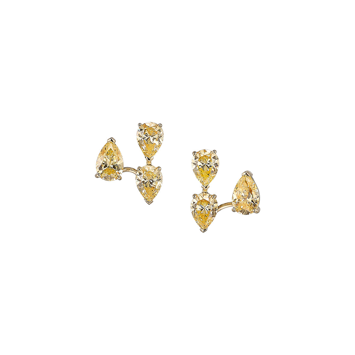 Canary Floating Diamonds Nova Ear Huggies