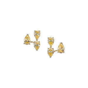 Canary Floating Diamonds Nova Ear Huggies