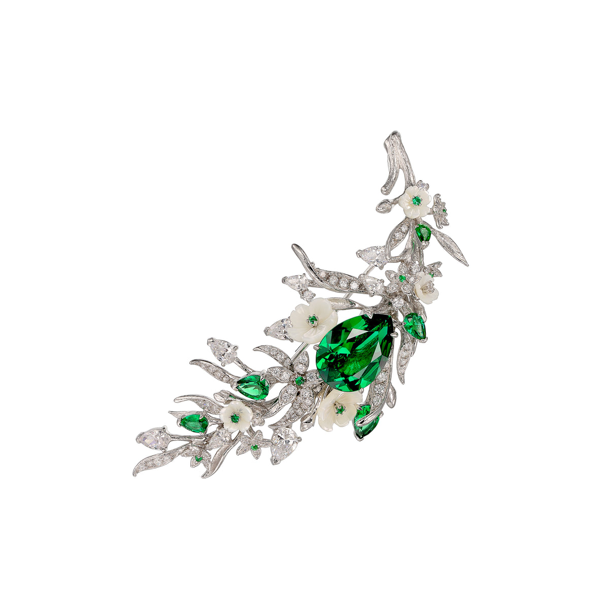 Posie Emerald Brooch