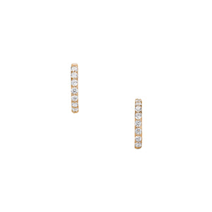 Heart Pendant Hoop Earrings