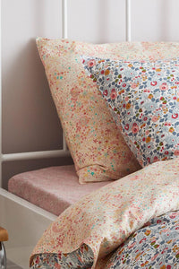 Fitted Sheet made with Liberty Fabric CAPEL PINK - Coco & Wolf