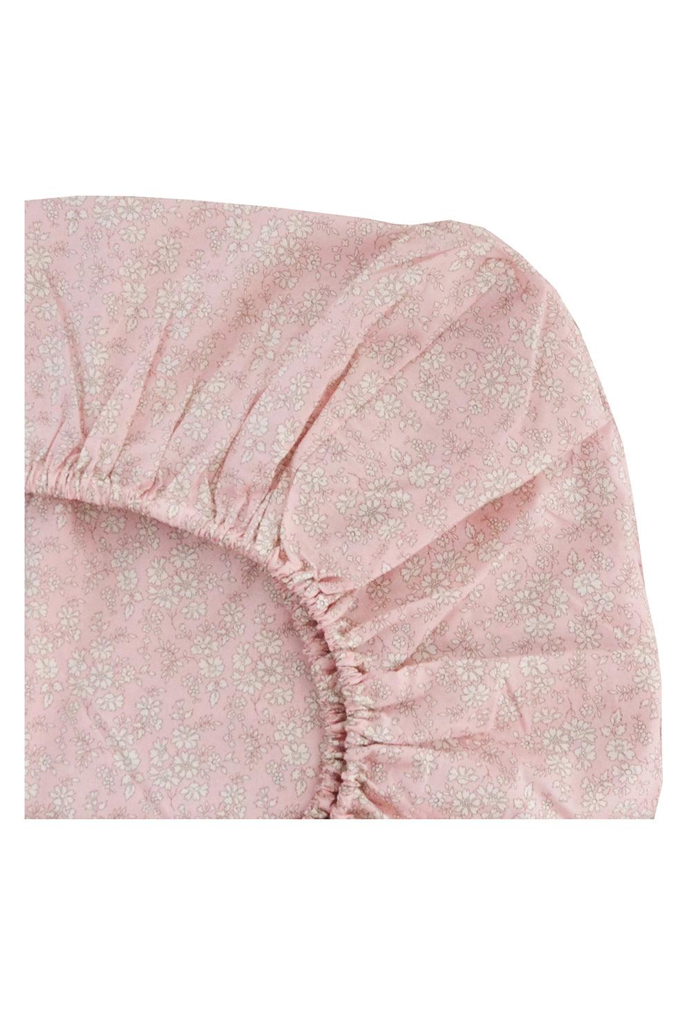 Coco & Wolf Fitted Sheet Liberty Fabric CAPEL PINK | Over The Moon