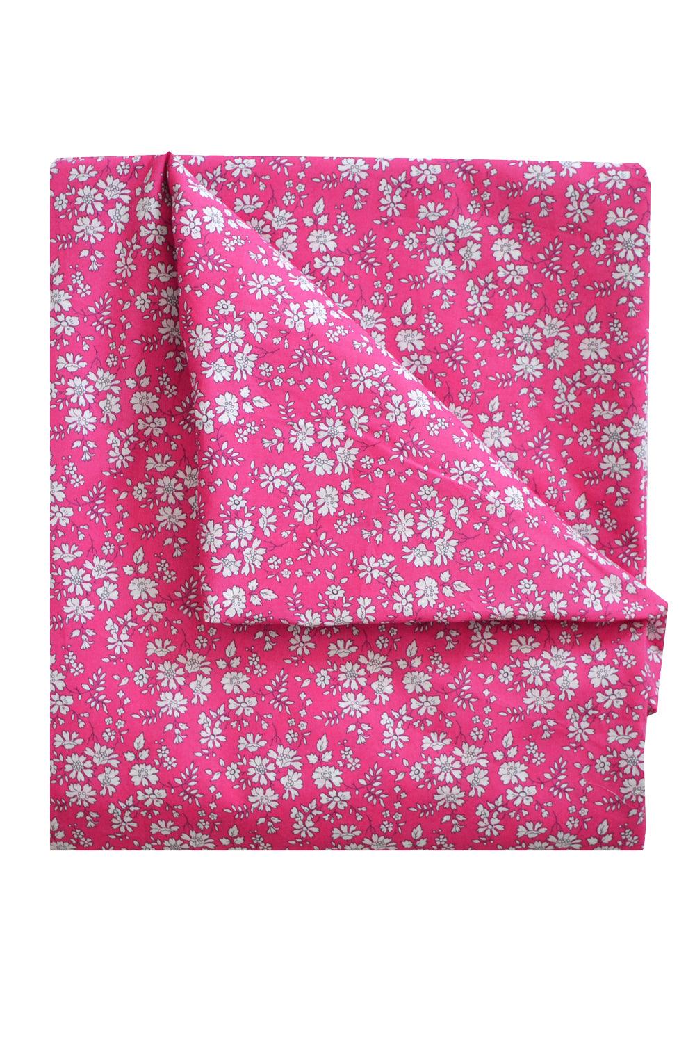 Flat Top Sheet made with Liberty Fabric CAPEL FUCHSIA - Coco & Wolf