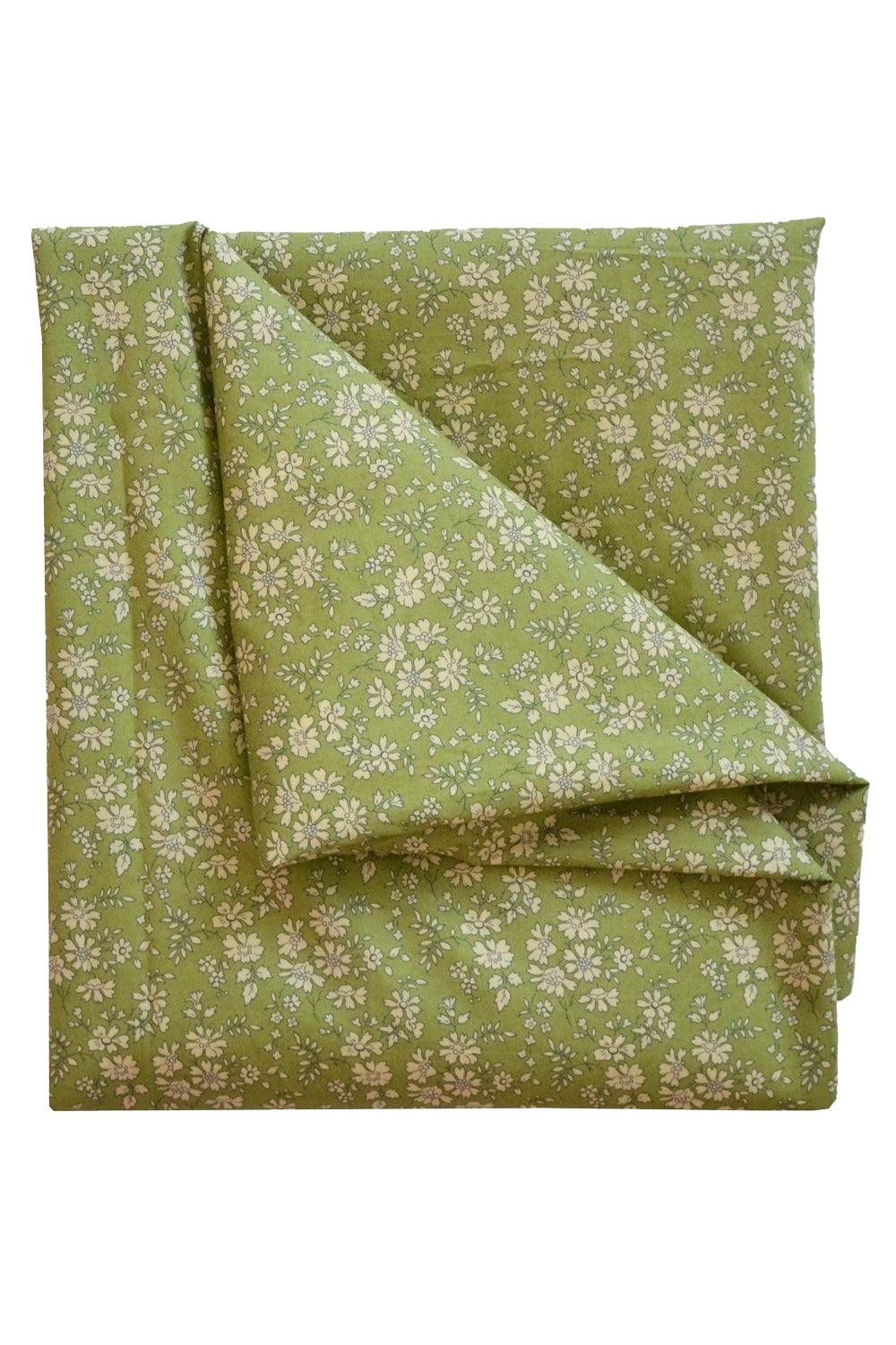 Flat Top Sheet made with Liberty Fabric CAPEL PISTACHIO - Coco & Wolf