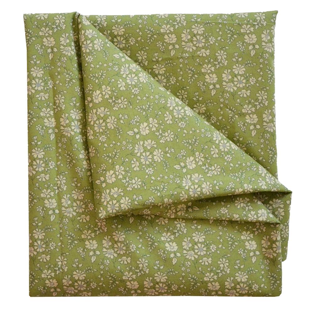 Flat Top Sheet made with Liberty Fabric CAPEL PISTACHIO - Coco & Wolf