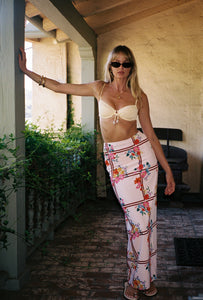 Fonda Underwire Top in Anise Flower Jacquard