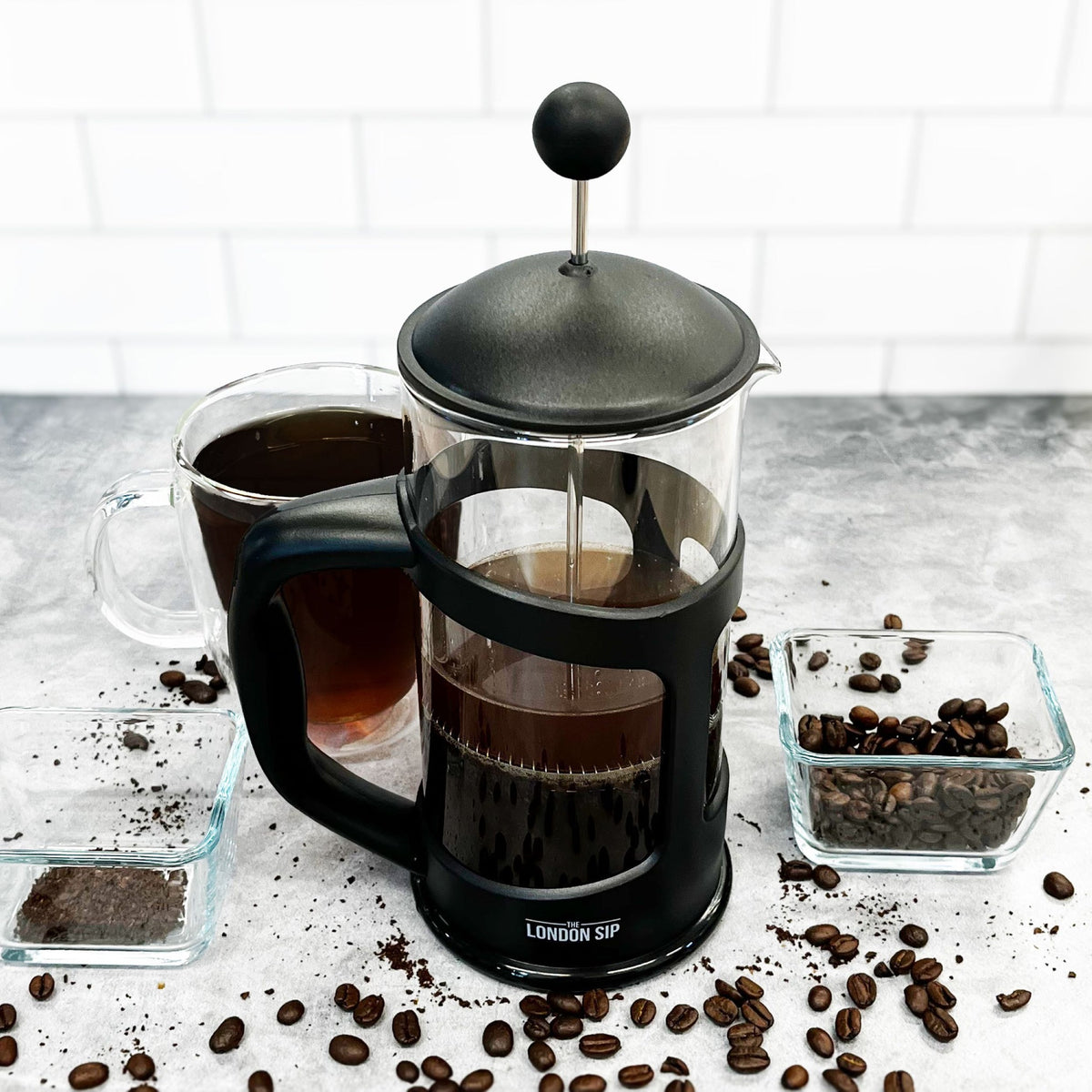 Deluxe French Press Immersion Brewer 1000ml in Black