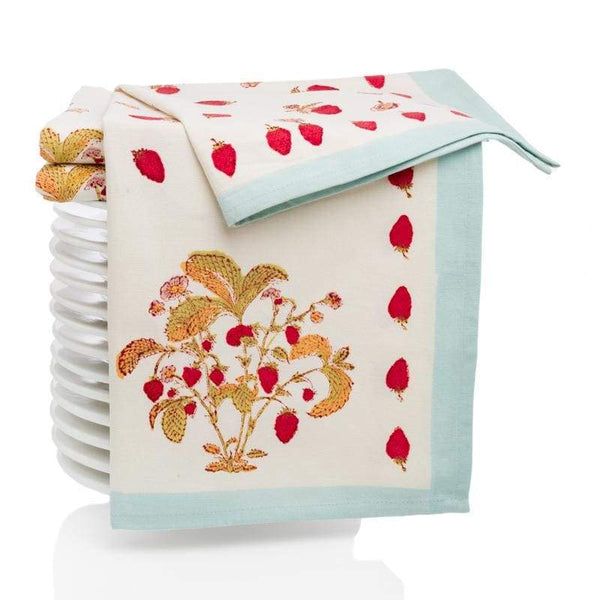 Fraises des Bois Tea Towels, Set of 3