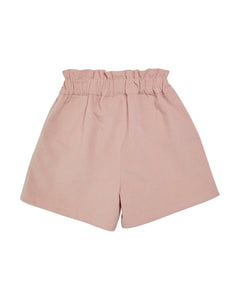 Pink shorts on a white background