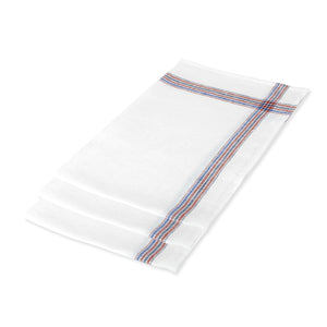 Tea Towels Bundle of 3 French Border Red & Blue