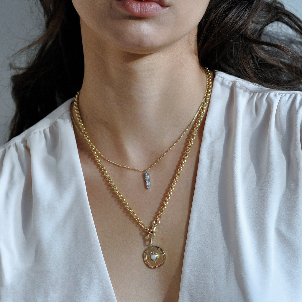 Opal Heart Starlight Pendant