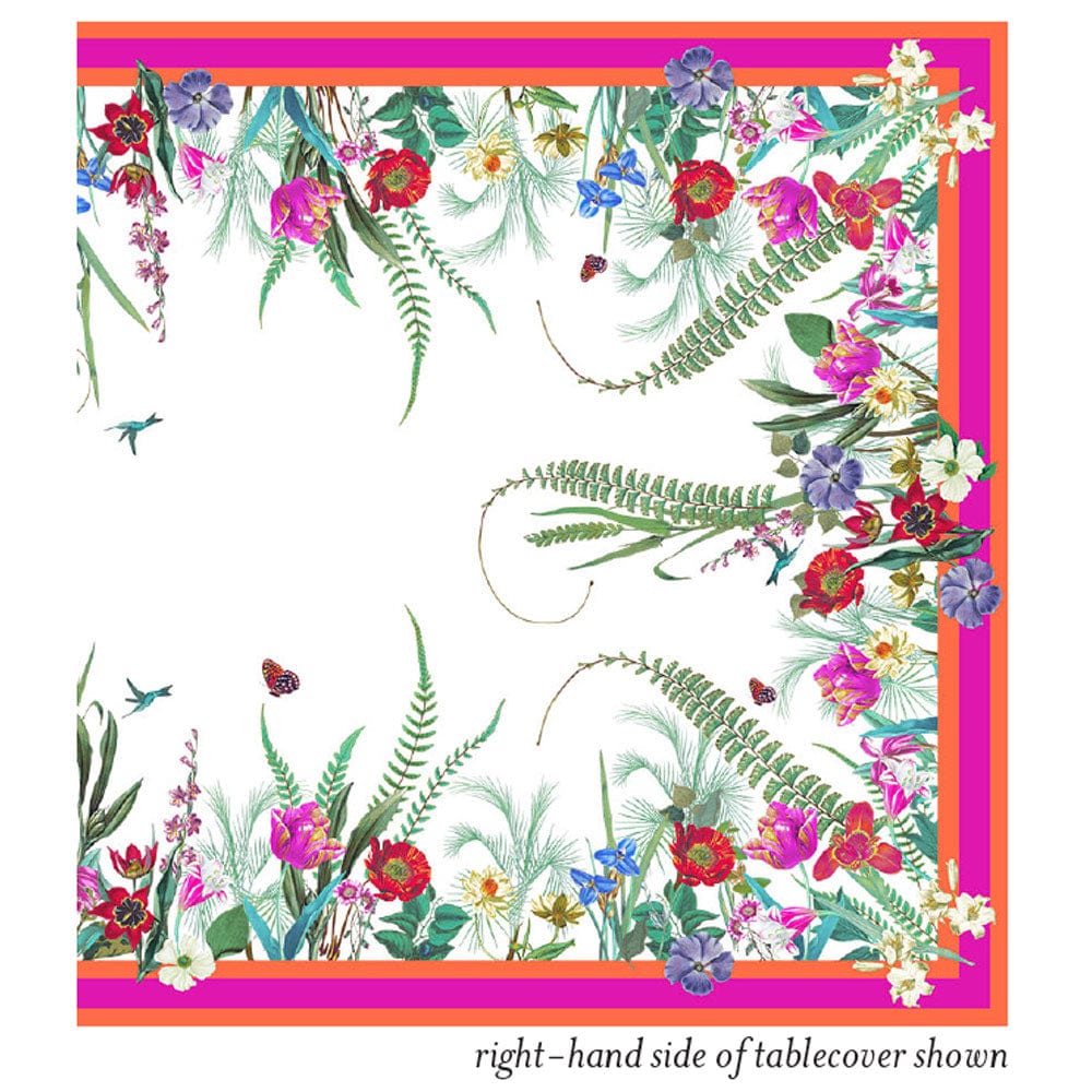 La Dolce Vita Cloth Tablecover in Fuchsia & Orange