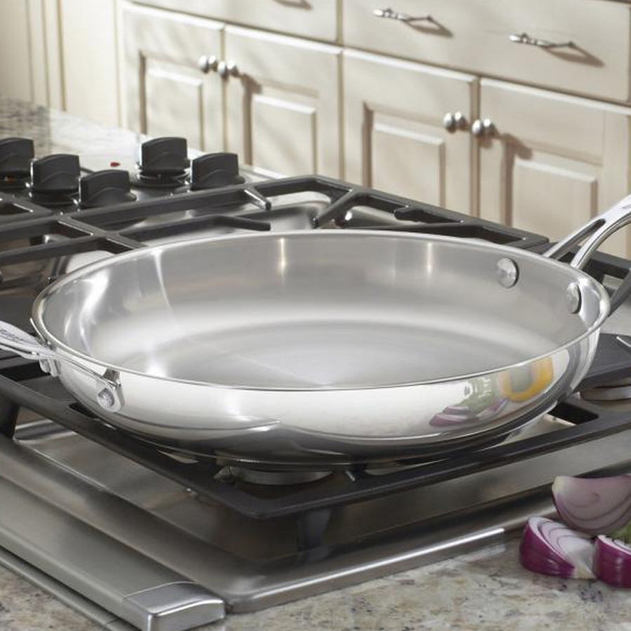 Chef's Classic® Stainless 12'' Skillet with Helper Handle in Stainless Steel