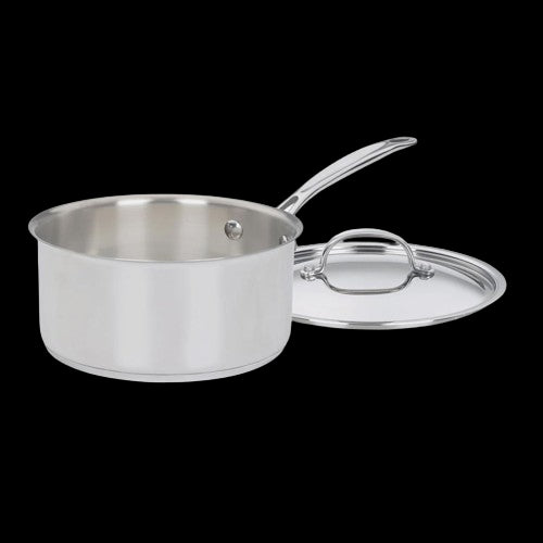 3 Quart Saucepan with Cover in Stainless Steel