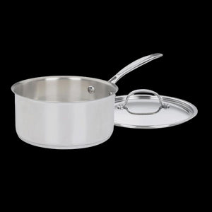 3 Quart Saucepan with Cover in Stainless Steel