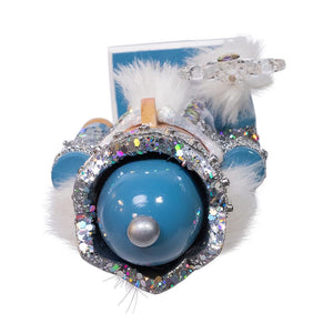 Wooden Blue and Platinum Nutcracker