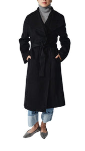 Gabriella Cashmere Coat in Black