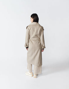 Gabriella Cashmere Coat in Oatmeal