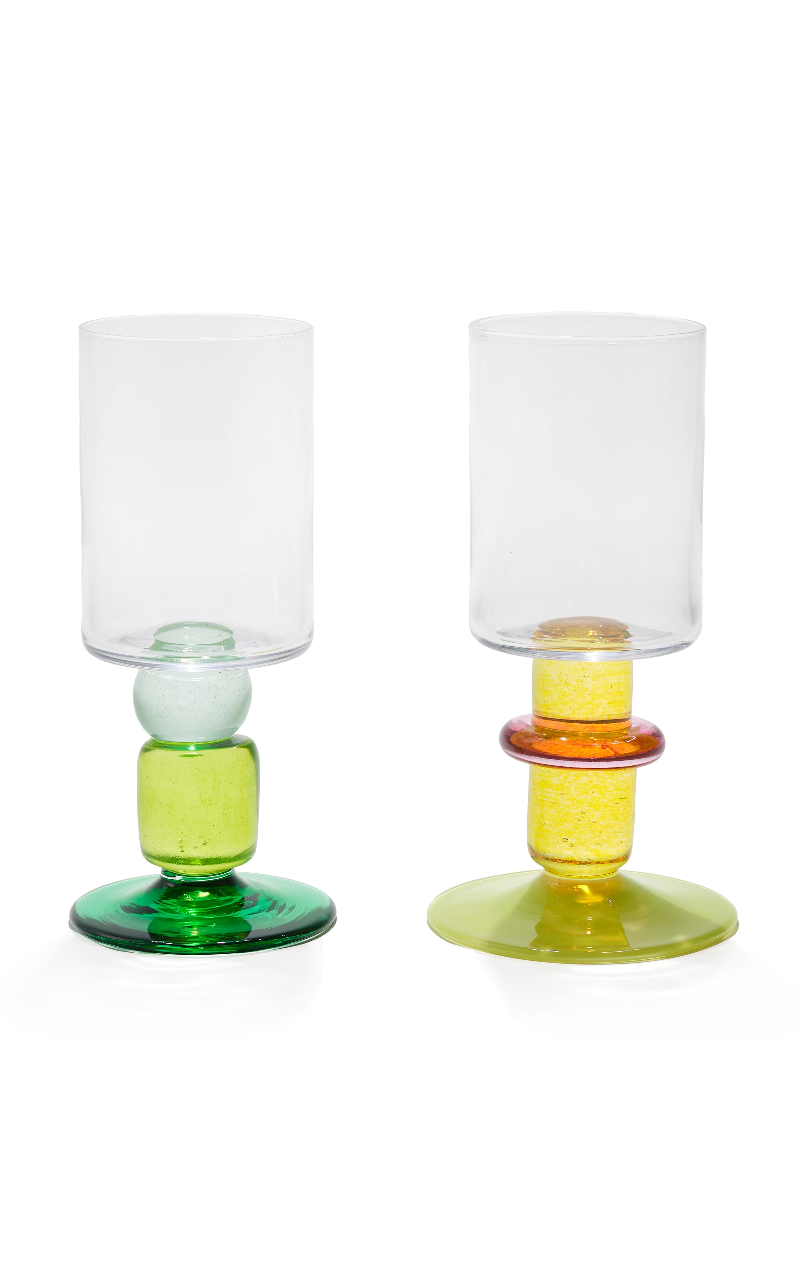 Set-Of-Two Miami Wine Glasses
