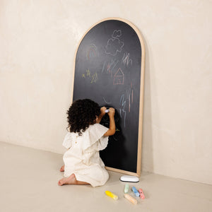 Beech@Kid drawing on the chalkboard side of the Chalkboard
