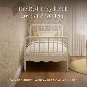 Liberty Spindle Twin Bed in Warm White