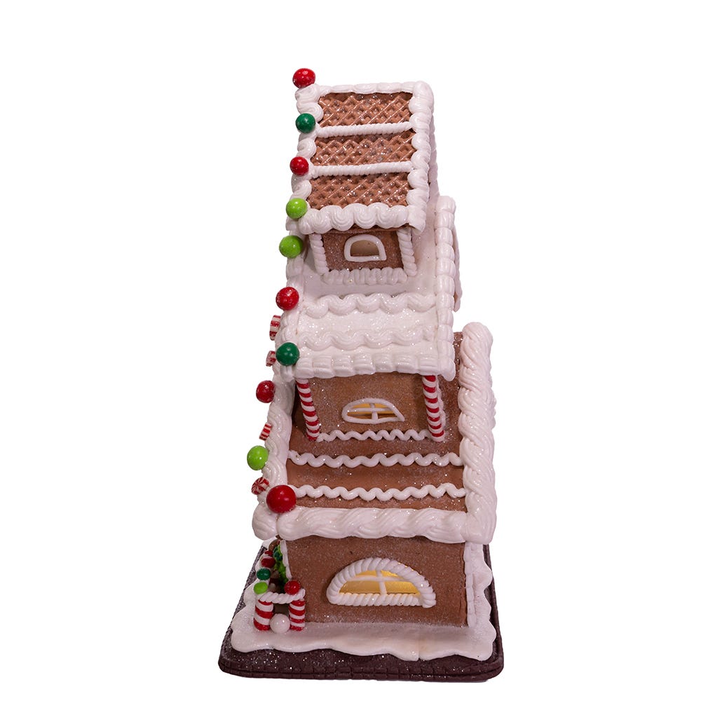 Gingerbread Cookie 3-Layered LED House