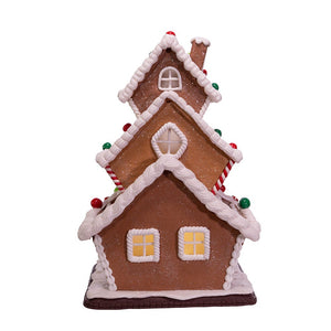 Gingerbread Cookie 3-Layered LED House