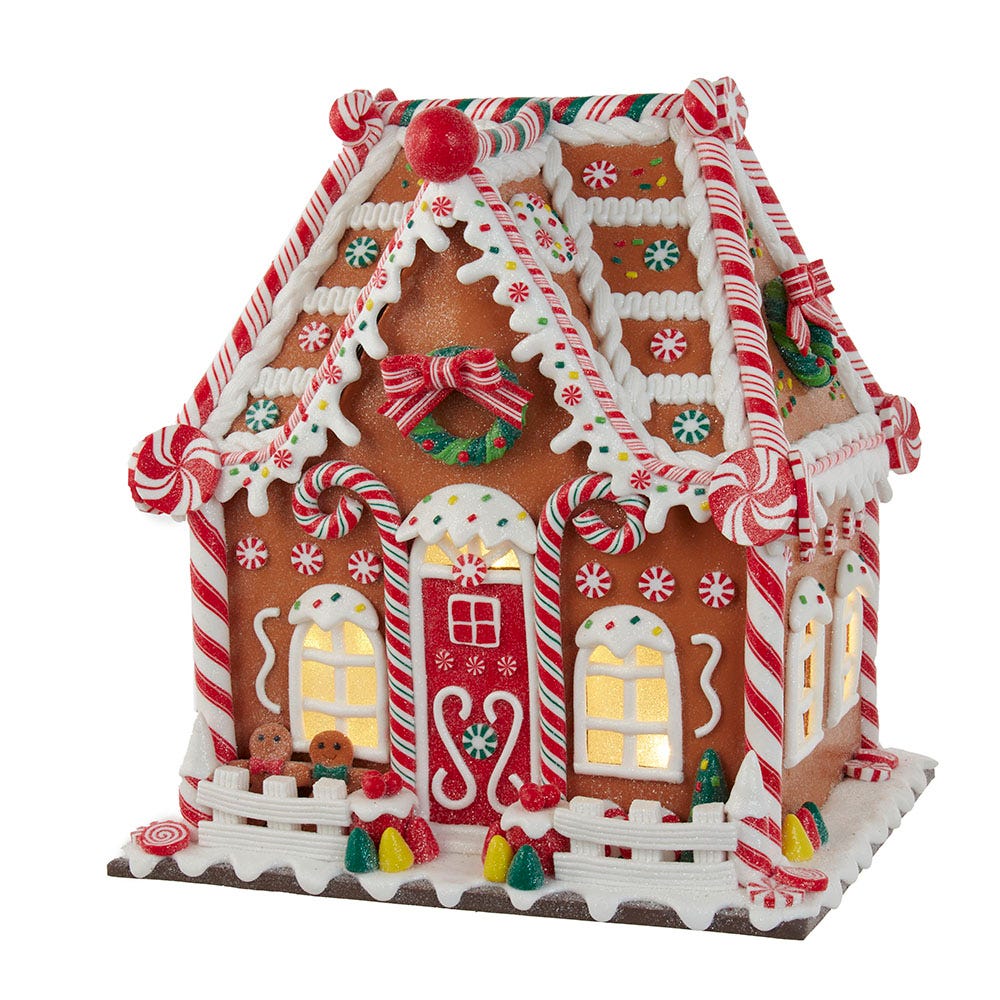 Gingerbread House with LED Light and Timer