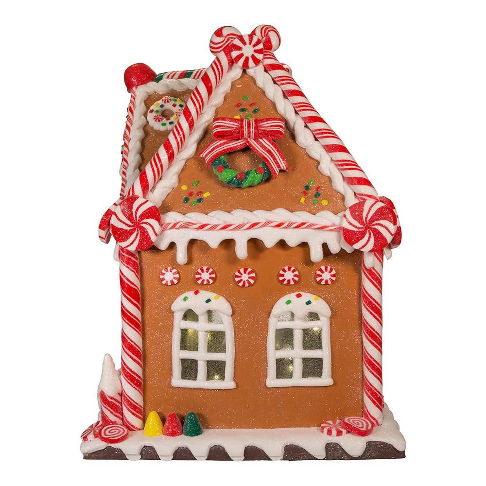 Gingerbread House with LED Light and Timer