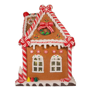Gingerbread House with LED Light and Timer