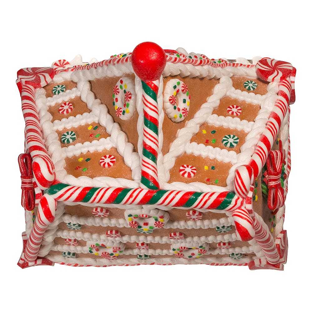 Gingerbread House with LED Light and Timer
