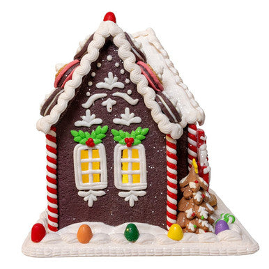 Kurt Adler 9.5" Battery Operated LED Gingerbread Cookie House