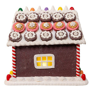 Kurt Adler 9.5" Battery Operated LED Gingerbread Cookie House
