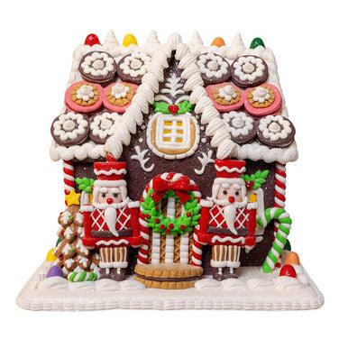 Kurt Adler 9.5" Battery Operated LED Gingerbread Cookie House