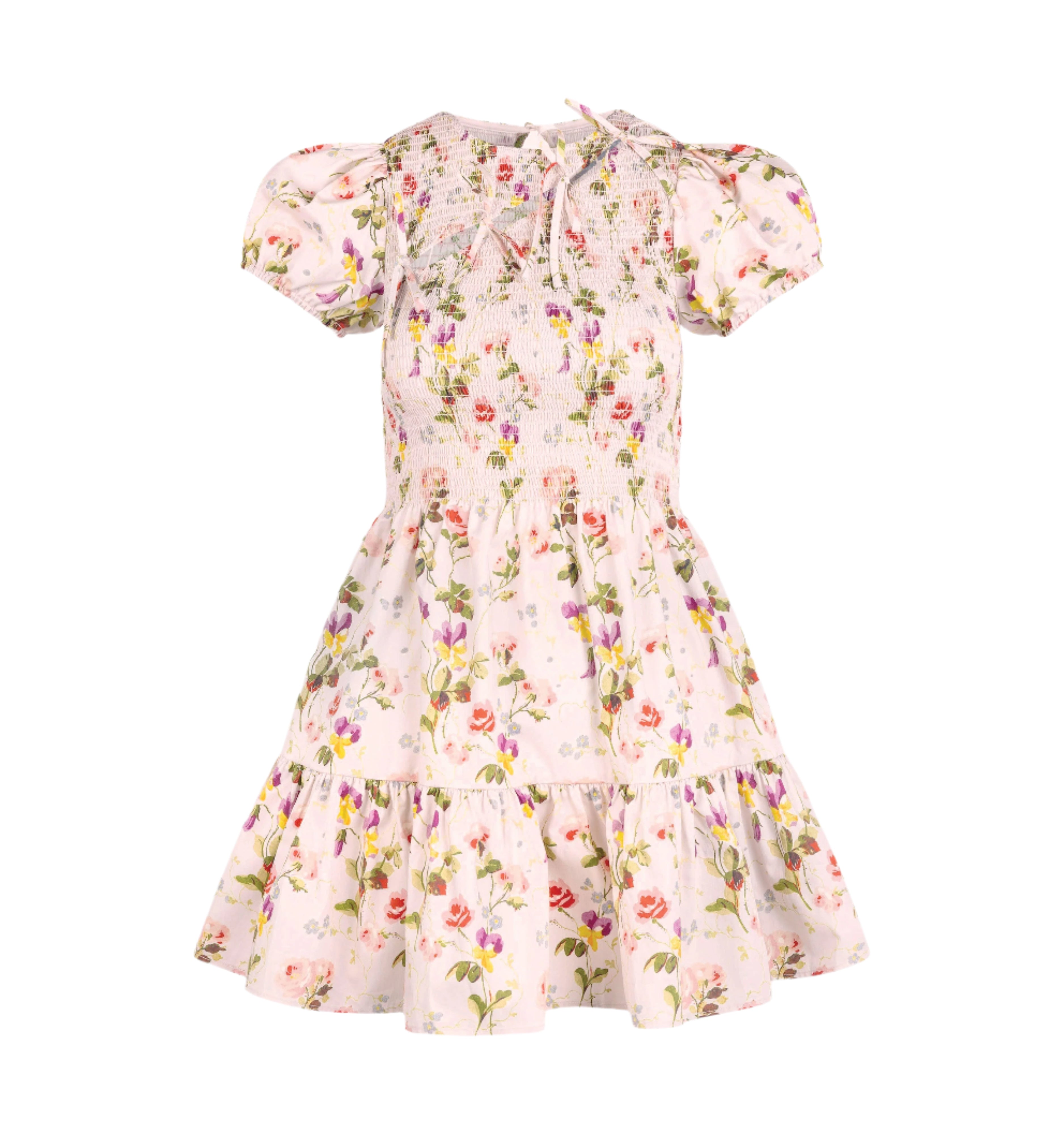 The Gia Mini Nap Dress in Pink Bluebonnet