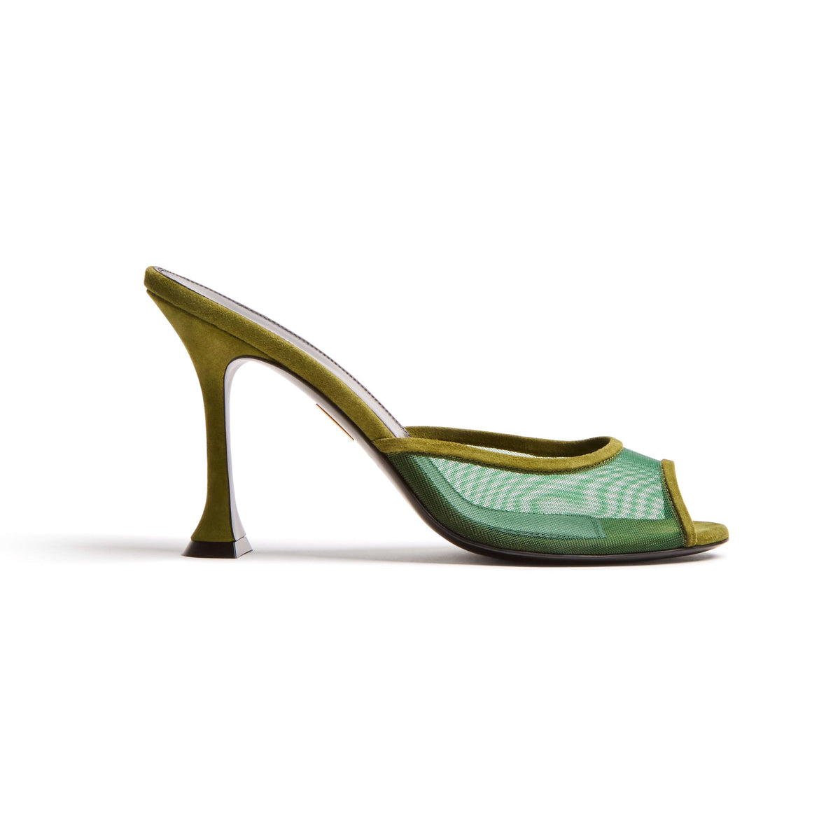 Giada Mule in Green Suede