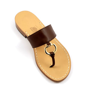 Gisele Leather Thong Sandal