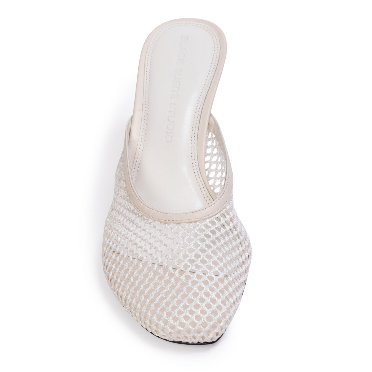 Giuly 65 Mule in Coconut Leather/Mesh