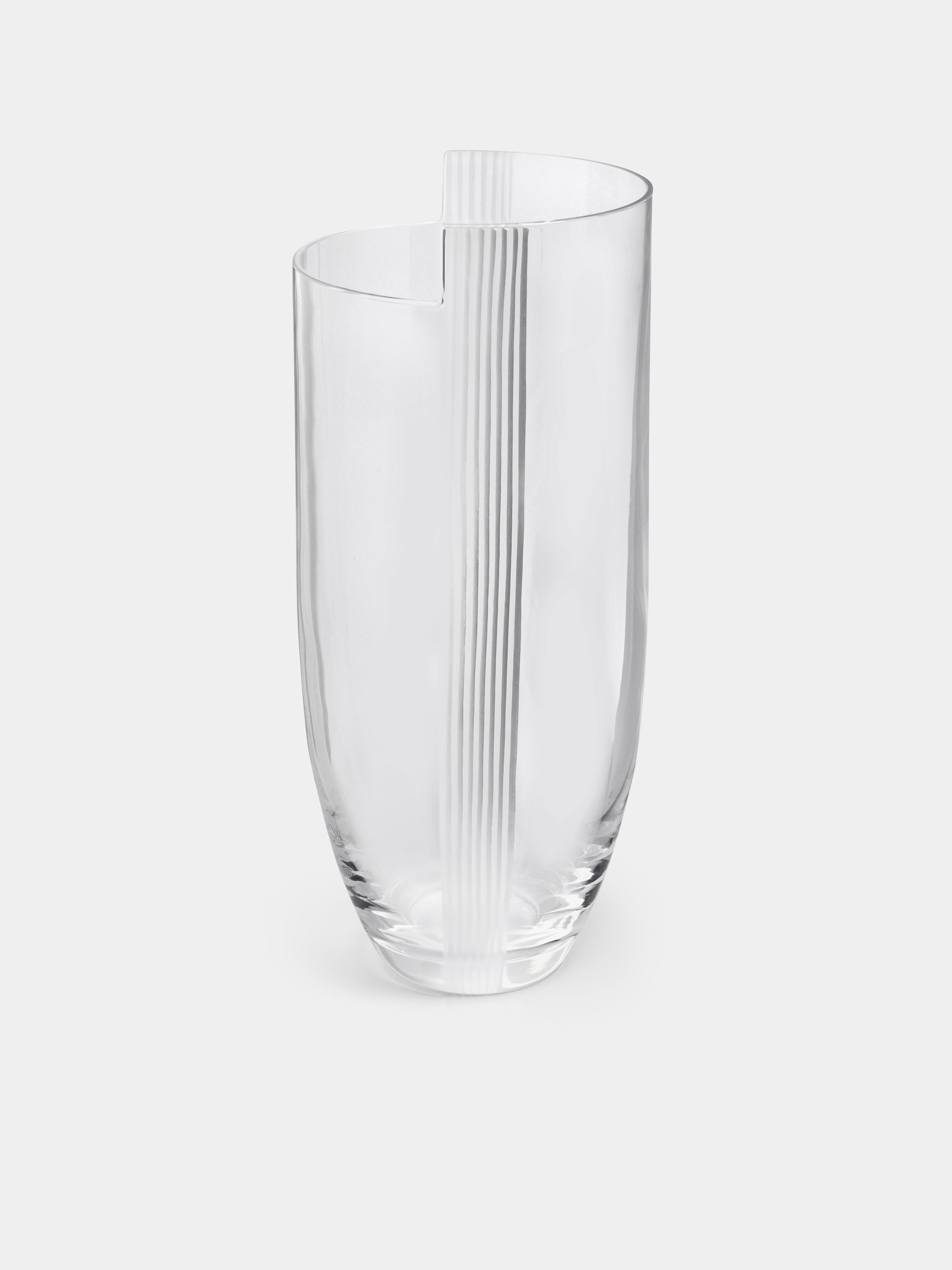 Carlo Moretti Bande Molate Hand-Blown Murano Glass Vase